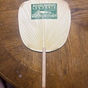 Vintage Paper Fan's Mickelberry'S Log Cabin Southern food